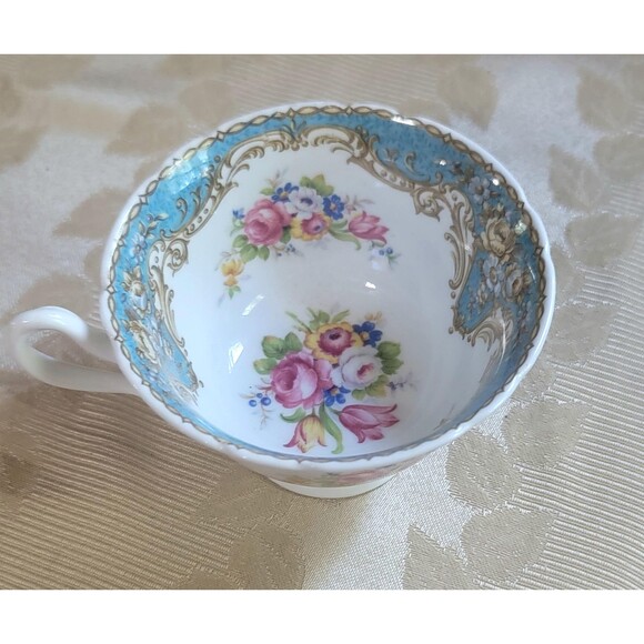 Shelley Fine English bone china Floral Blue "Regal" pattern Excellent cond 1940s - Picture 7 of 10